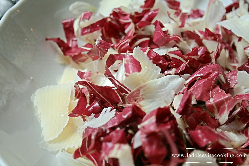 Salad with red chicory (detail)