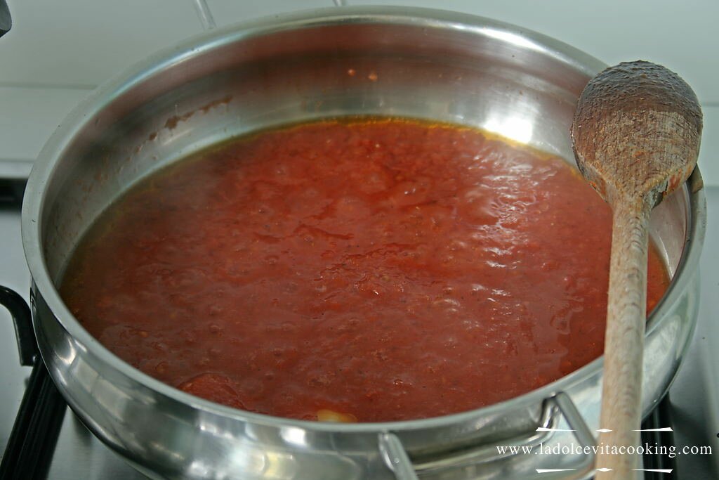 Tomato soup is cooking