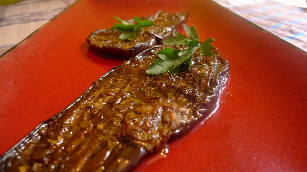 Baked Eggplant with Modena Vinegar and Oregano