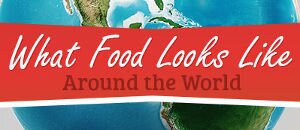 What Food Looks Like Around the World #Infographic