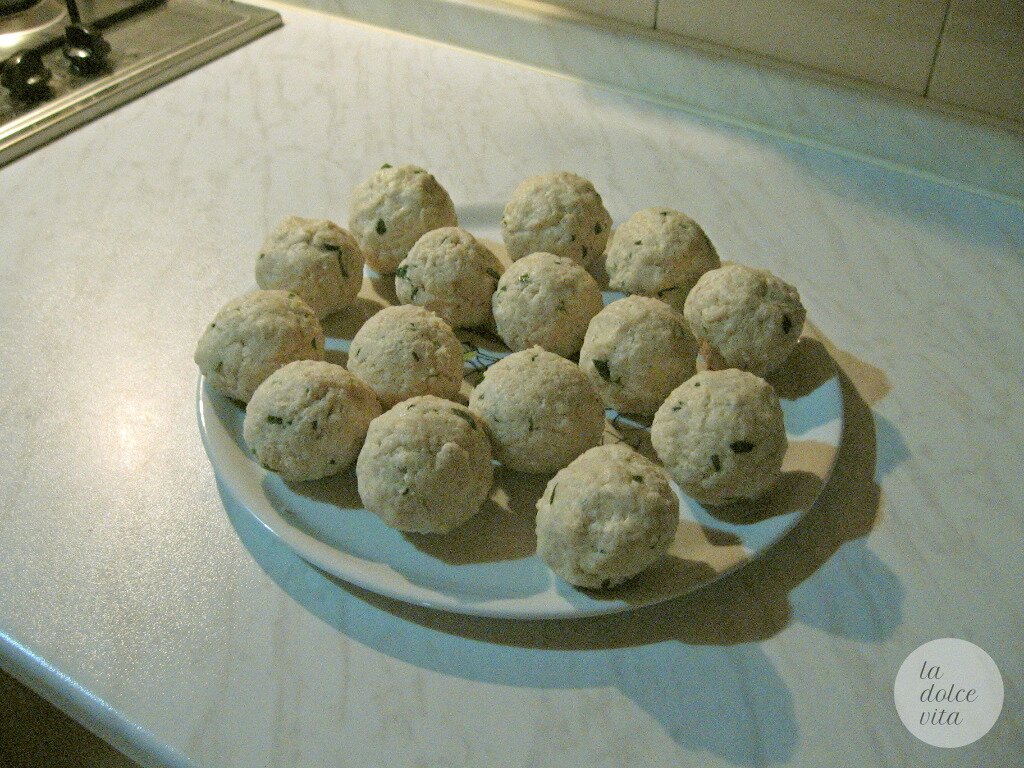 Preparation of Baddotti from Sicily